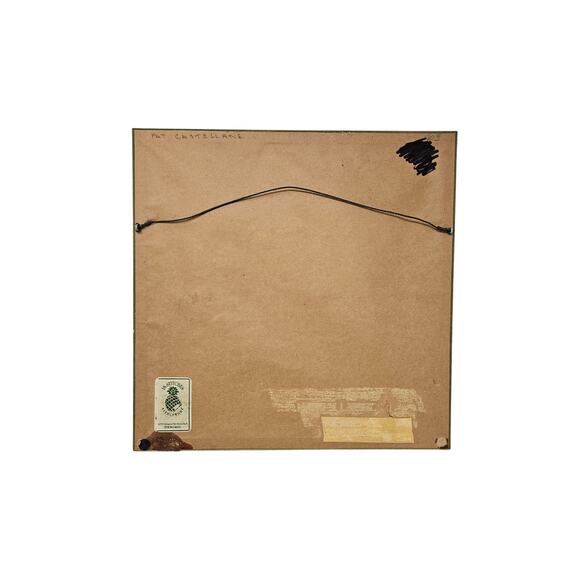 Vintage 60s Handmade Pagliacci Opera Needlepoint Framed Preppy Traditional - Picture 2 of 3